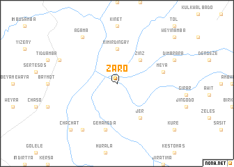 map of Zaro