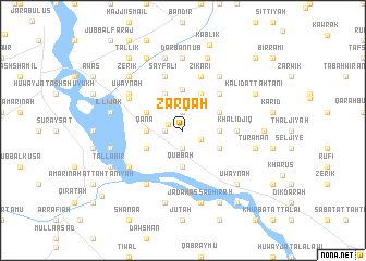 map of Zarqah
