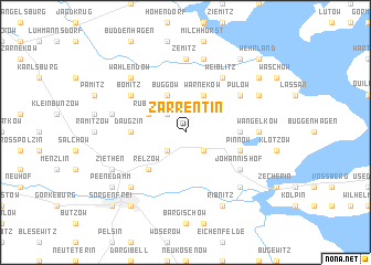 map of Zarrentin