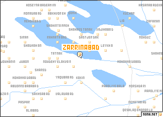 map of Zarrīnābād