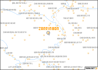 map of Zarrīn Bon