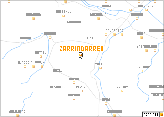 map of Zarrīn Darreh