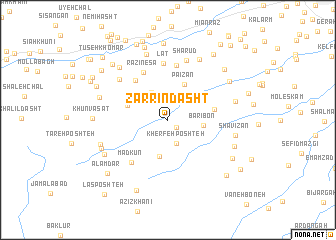 map of Zarrīn Dasht