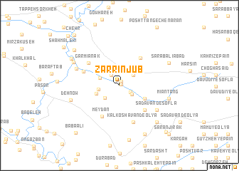 map of Zarrīn Jūb