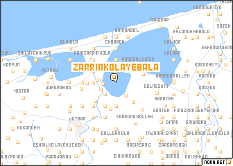 map of Zarrīn Kolā-ye Bālā