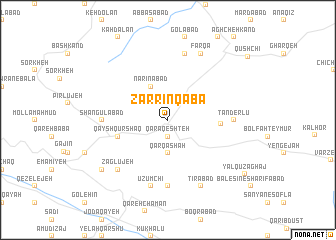 map of Zarrīn Qabā