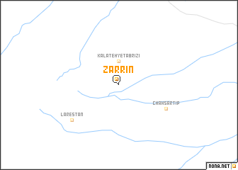map of Zarrīn