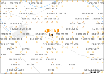 map of Zarten