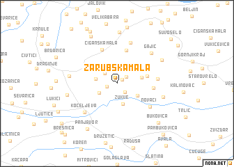 map of Zarubska Mala