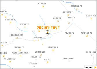 map of Zaruchev\