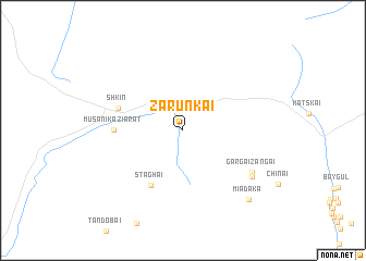 map of Zarunkai