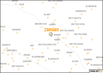 map of Z̧arwān