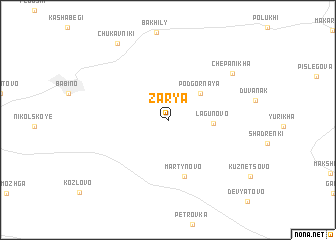 map of Zarya