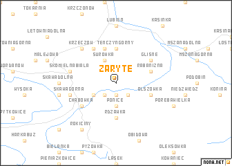 map of Zaryte