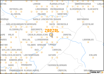 map of Zarzal