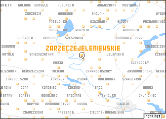 map of Zarzecze Jeleniewskie