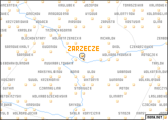 map of Zarzecze