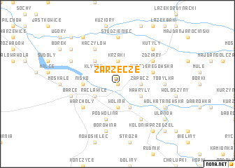 map of Zarzecze