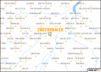 map of Zarzekowice