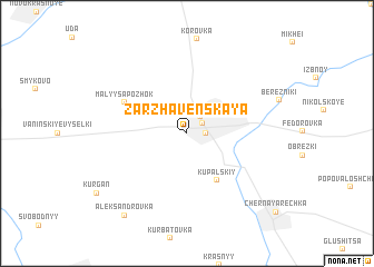 map of Zarzhavenskaya