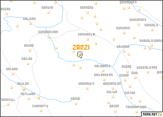 map of Zarzī