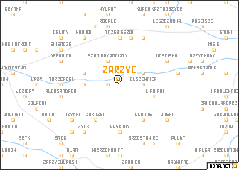 map of Zarzyc