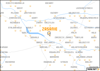 map of Zasanie