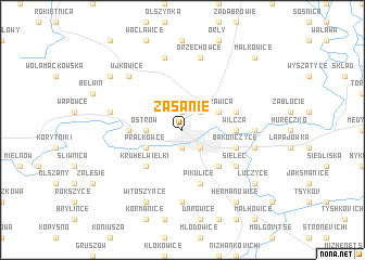 map of Zasanie