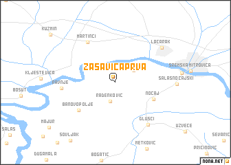 map of Zasavica Prva