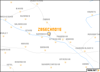 map of Zasechnoye