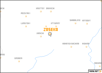 map of Zaseka