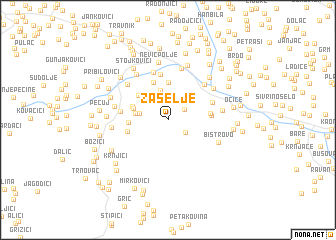 map of Zaselje