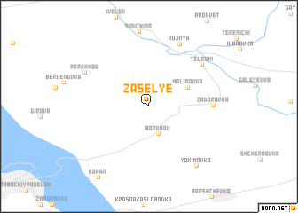 map of Zaselʼye