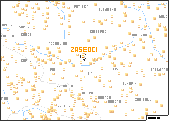 map of Zaseoci