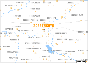 map of Zasetskaya