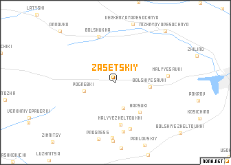 map of Zasetskiy