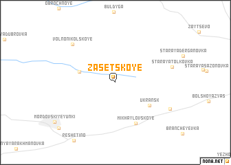 map of Zasetskoye