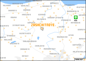 map of Zashchitnoye