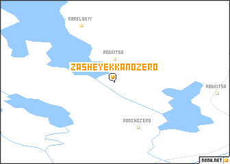 map of Zasheyek-Kanozero