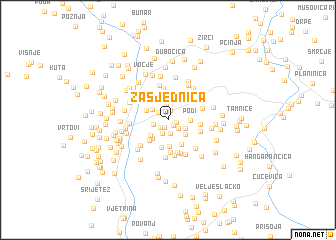 map of Zasjednica