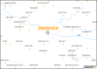 map of Zaskevichi