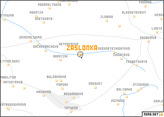 map of Zaslonka