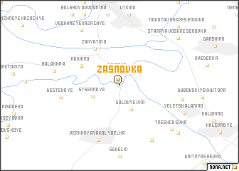 map of Zasnovka