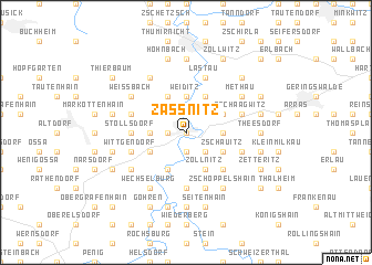 map of Zaßnitz