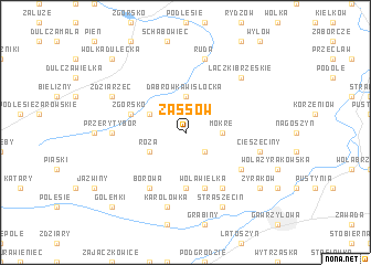 map of Zassów