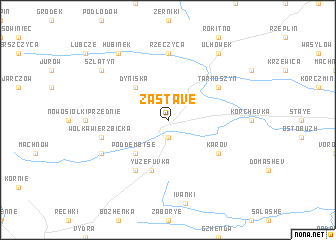 map of Zastave