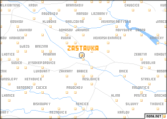 map of Zastávka