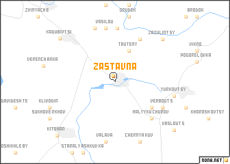 map of Zastavna