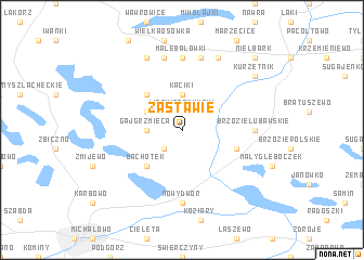 map of Zastawie