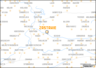 map of Zastawie